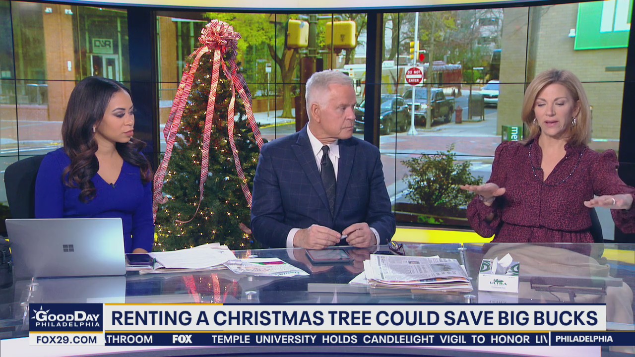 Renting a Christmas tree could save big bucks
