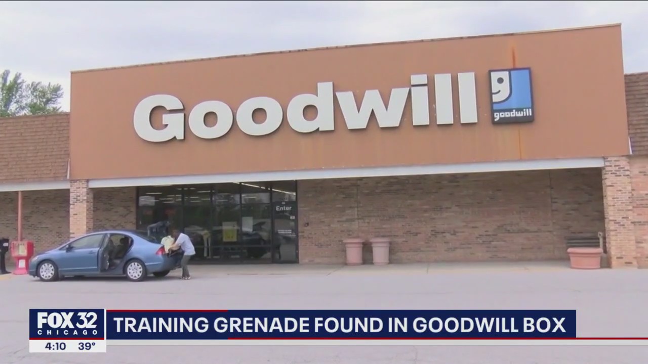 Training grenade found in Goodwill donation box