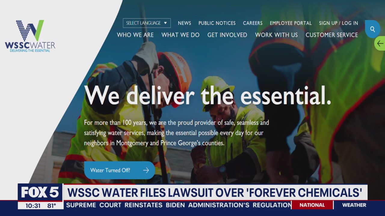 WSSC Water files lawsuit over 'Forever Chemicals'