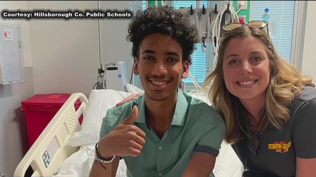 Leto High student saved after collapsing on track