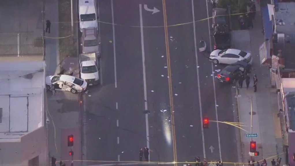 Teen, child seriously hurt in 5-car crash