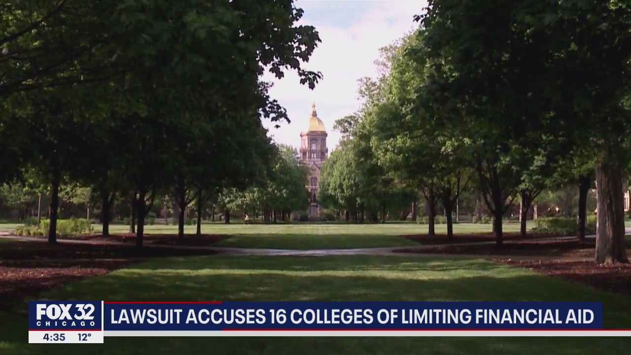 Illinois lawsuit accuses 16 colleges of limiting financial aid