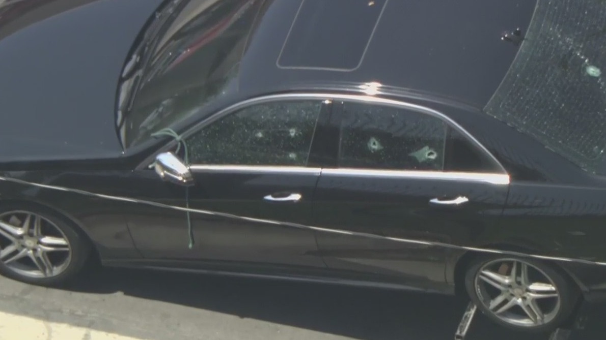 Man shot in car in South LA