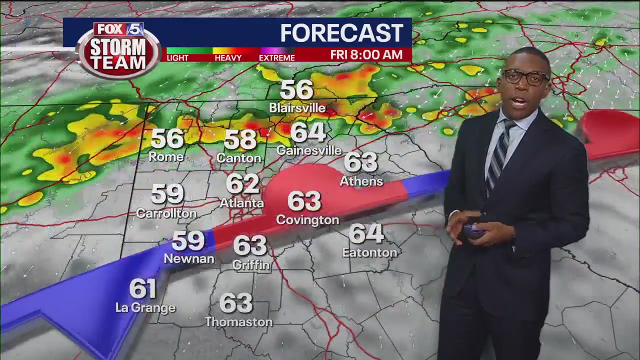Thursday late evening forecast
