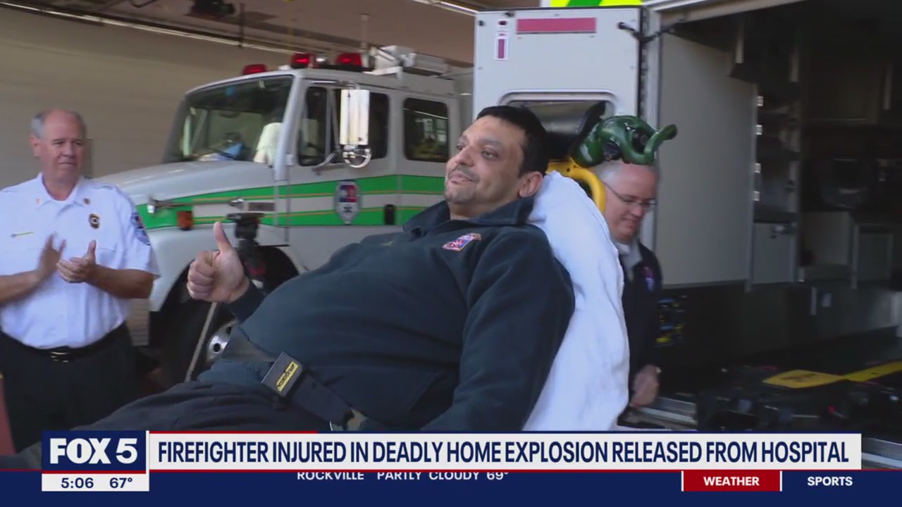 Sterling firefighter injured in deadly home explosion released from hospital