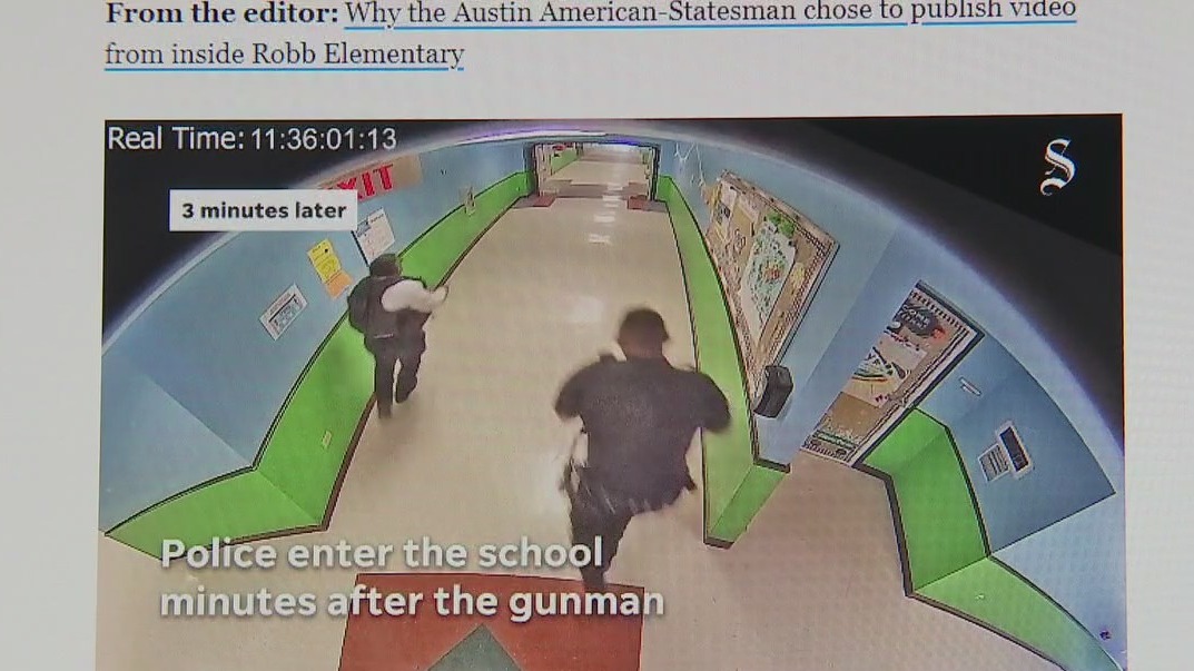 Leaked surveillance video shows police response during Uvalde school shooting