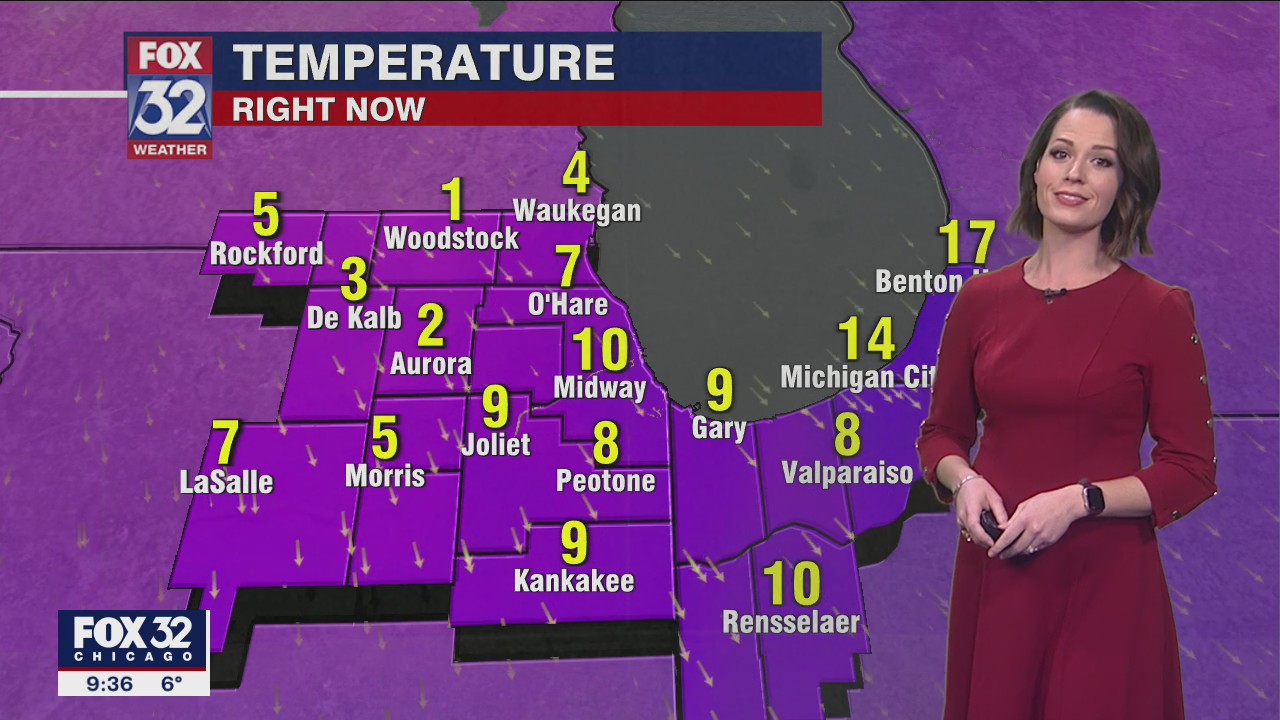 Evening forecast for Chicagoland on Jan. 10