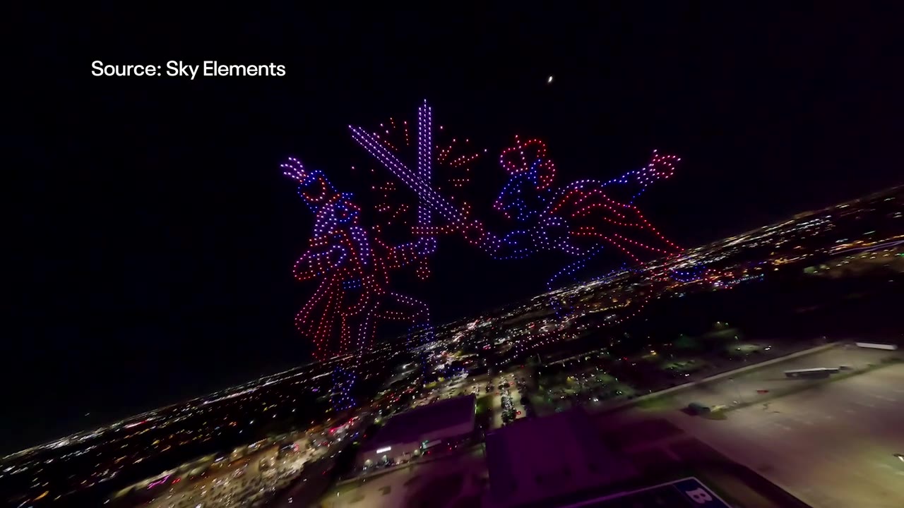 WATCH: NRH drone show breaks 2 world records