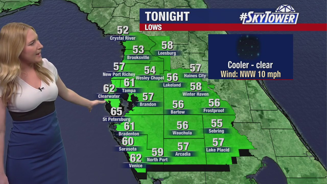 Tampa weather: Cool, clear skies in Bay Area