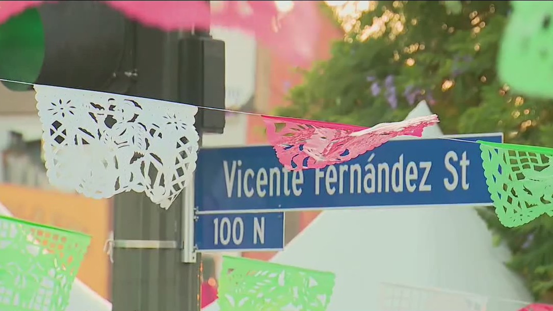 Vicente Fernandez Street unveiled in LA