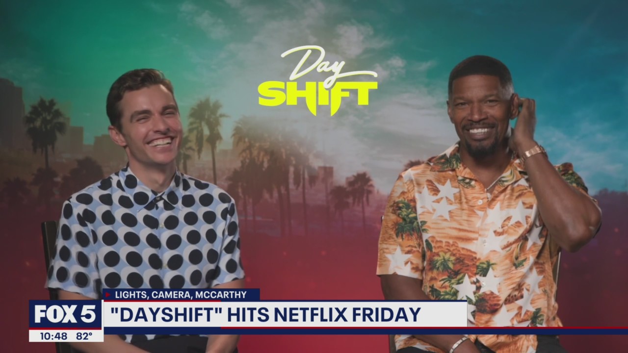 Dave Franco, Jamie Foxx talk new film "Day Shift"