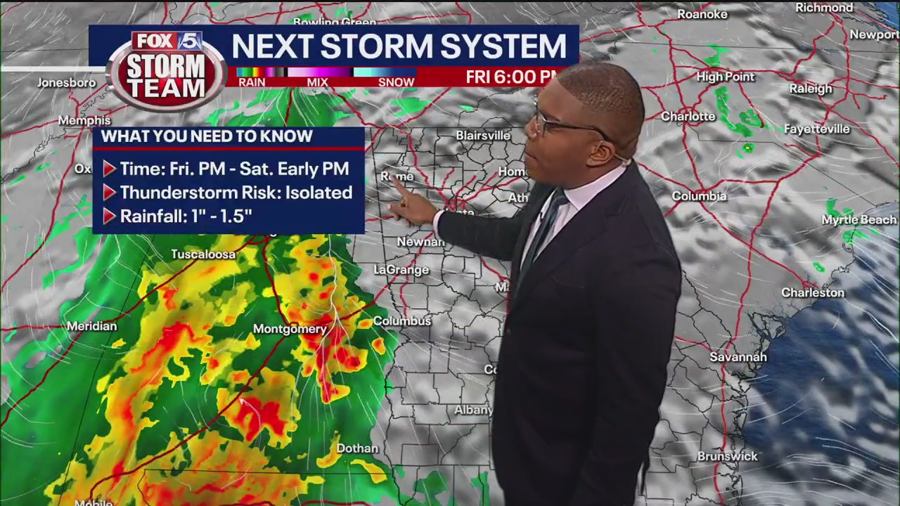 Thursday evening forecast