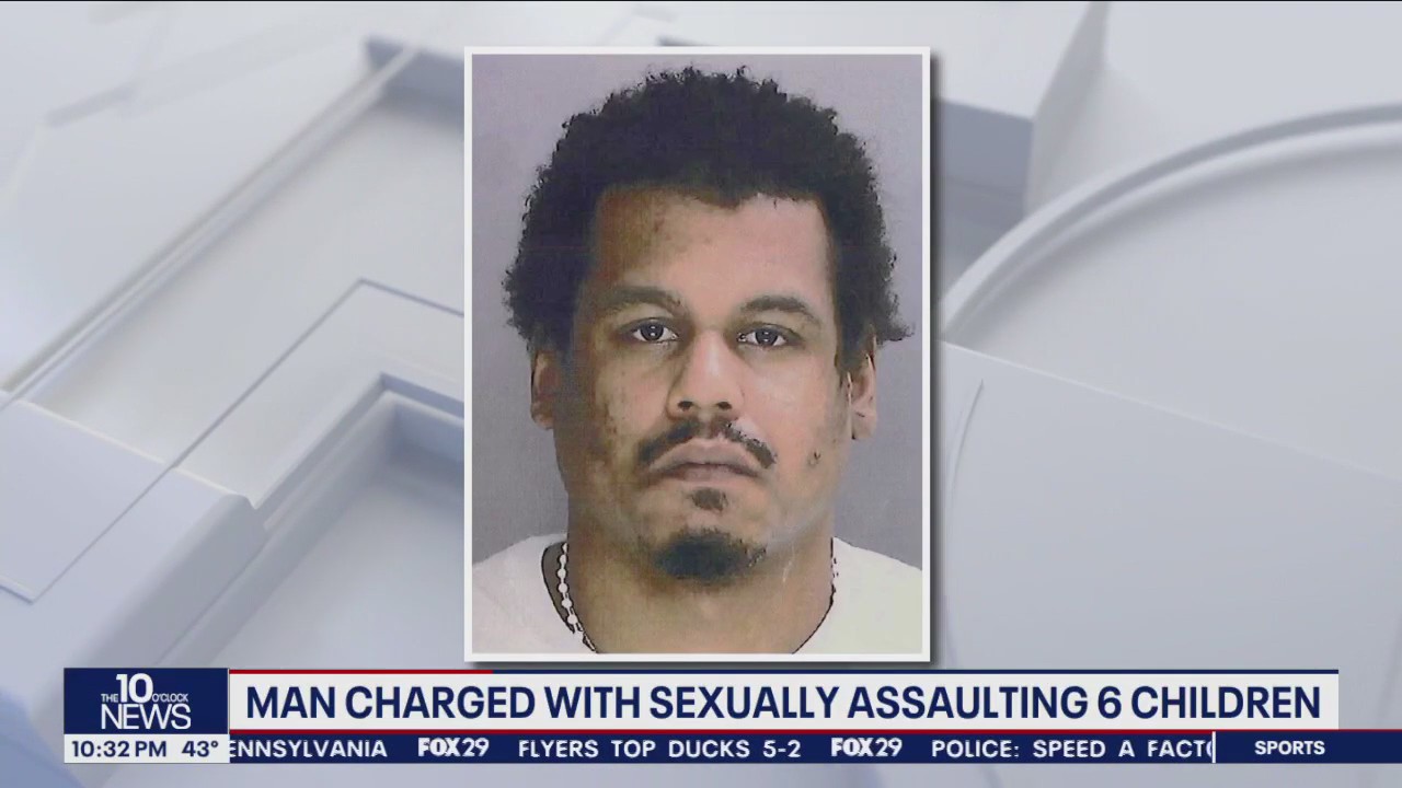 Philadelphia man charged with sexually assaulting 6 children