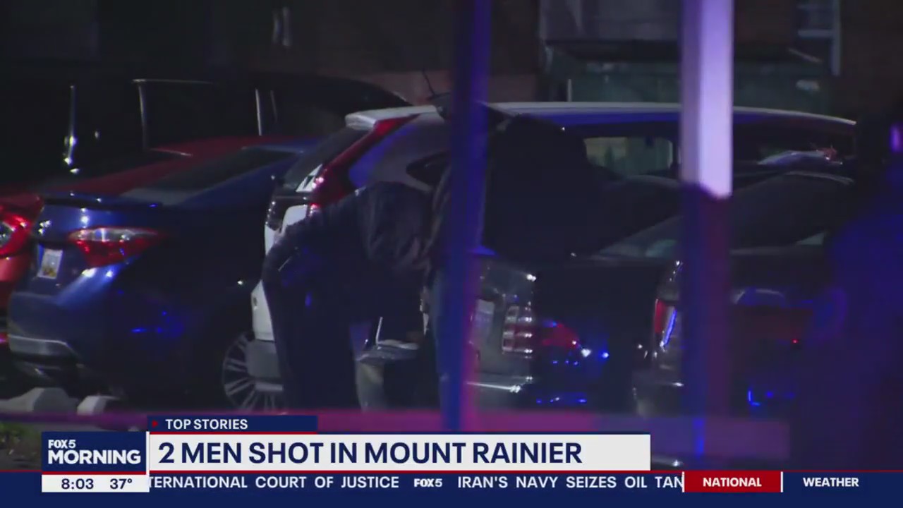 Gunman jumps out of car, shoots 2 men in Prince George's County: police