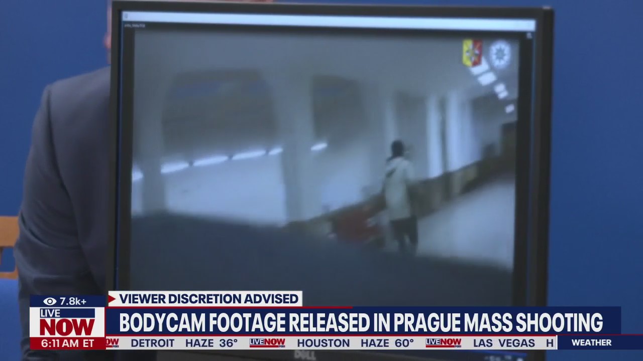 Prague mass shooting bodycam video released