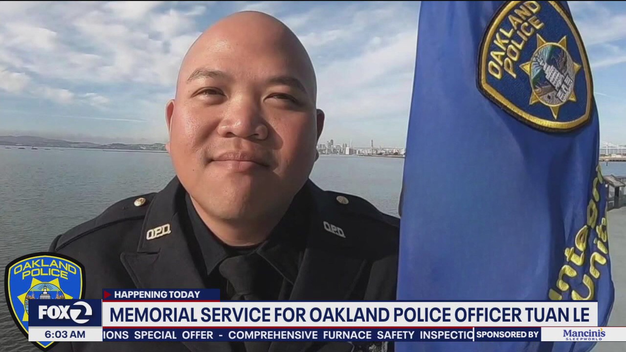 Memorial service for fallen Oakland police officer set for Wednesday morning