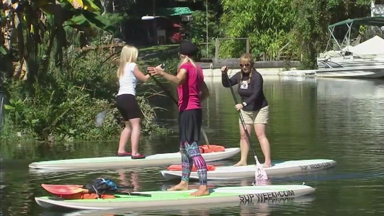 One Tank Trip: Paddleboarding with manatees