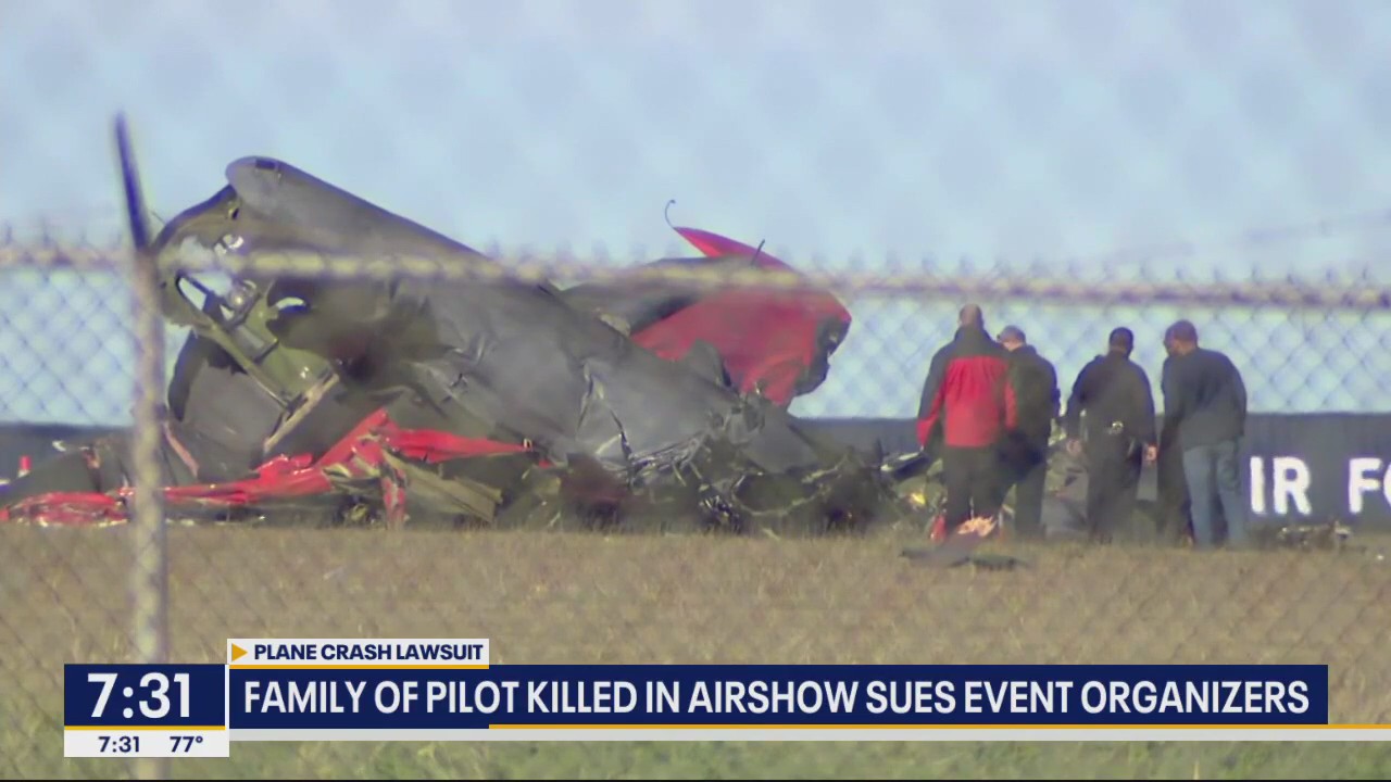 Dallas airshow crash pilot's family files lawsuit