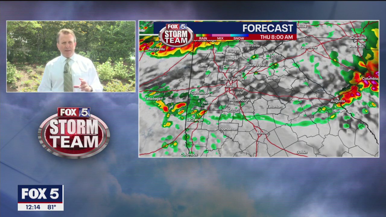 Wednesday noon weather forecast update