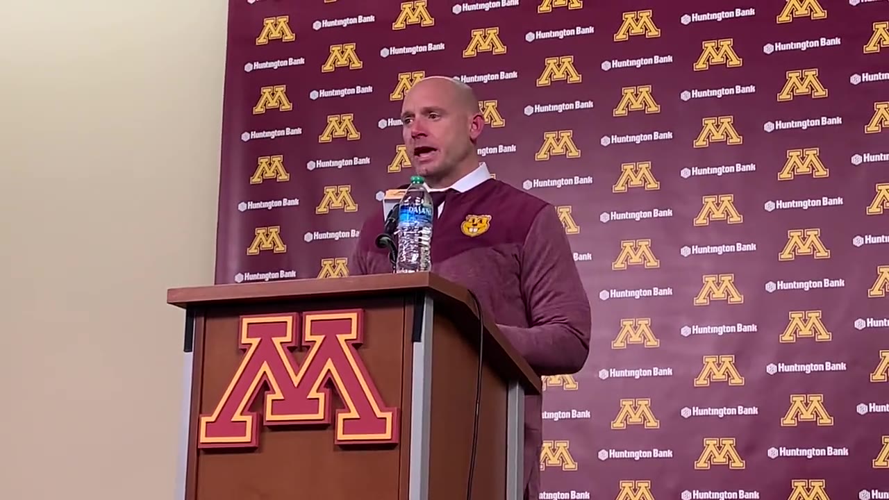 PJ Fleck speaks to reporters after Gophers loss to Iowa: 'We had our chances'