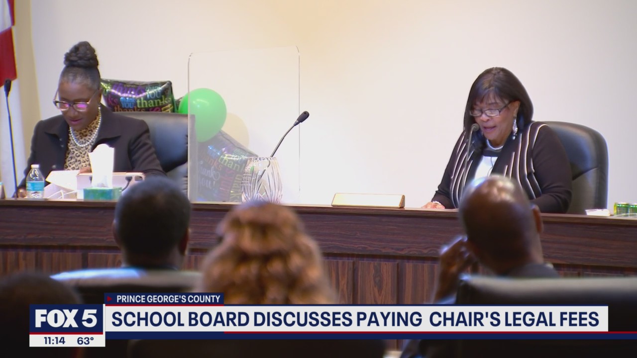 Prince George's County School Board discusses paying chair's legal fees