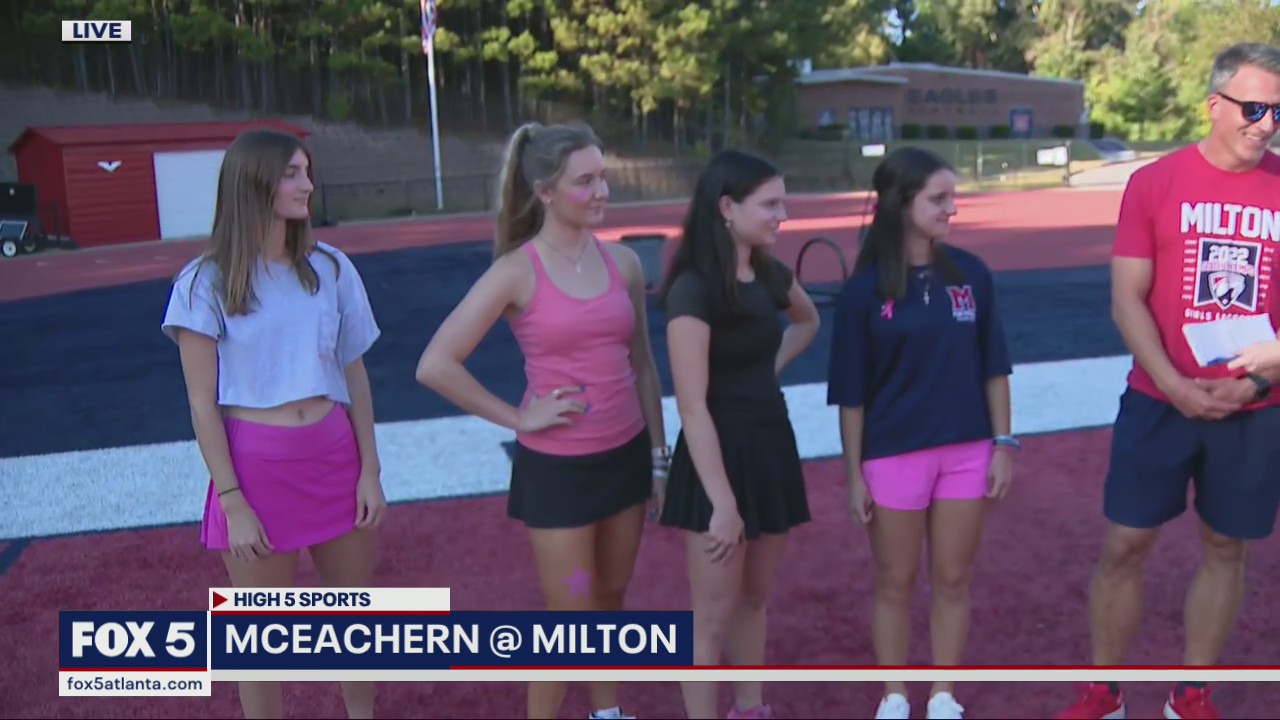 McEachern and Milton meet on the field for flag football in the Game of the Week