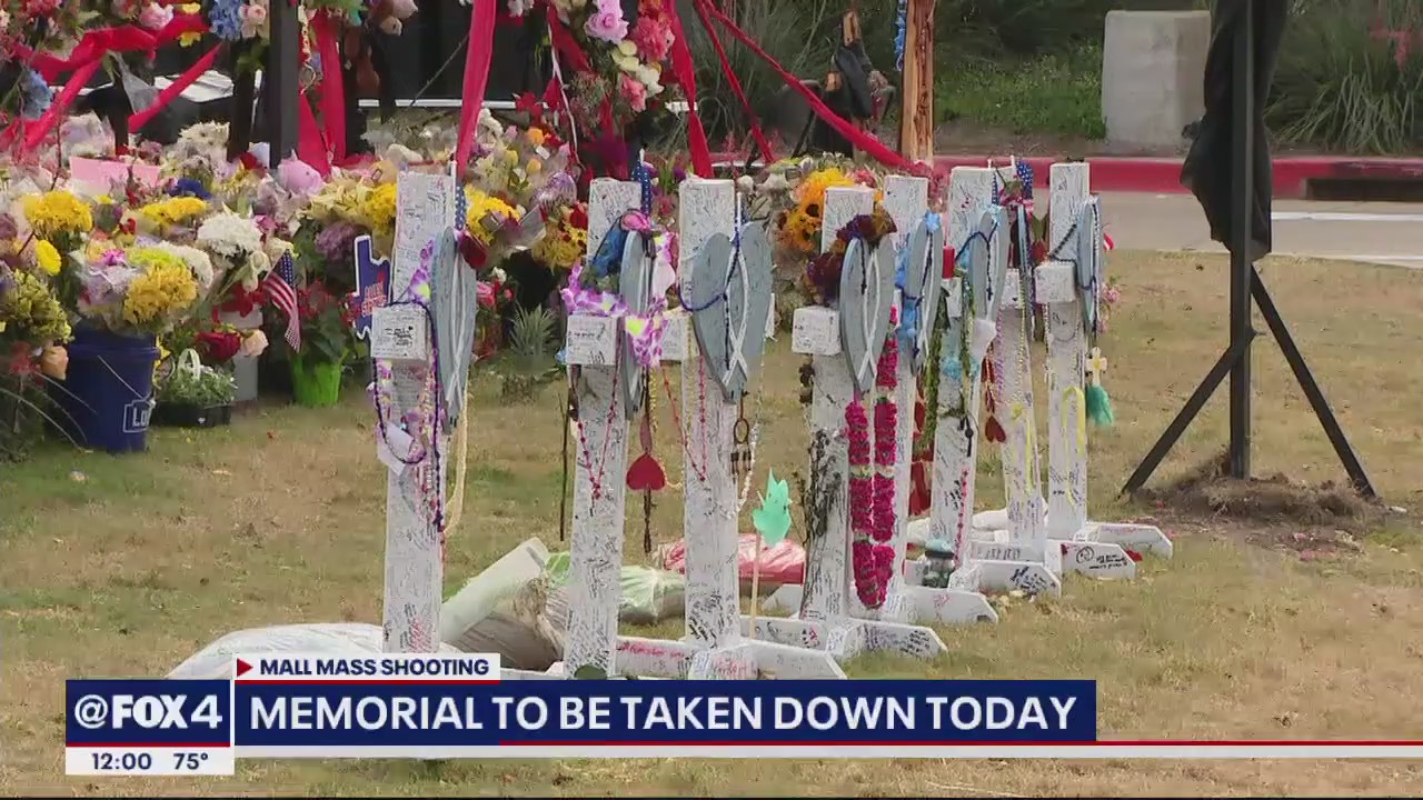 Memorial at Allen Premium Outlets removed