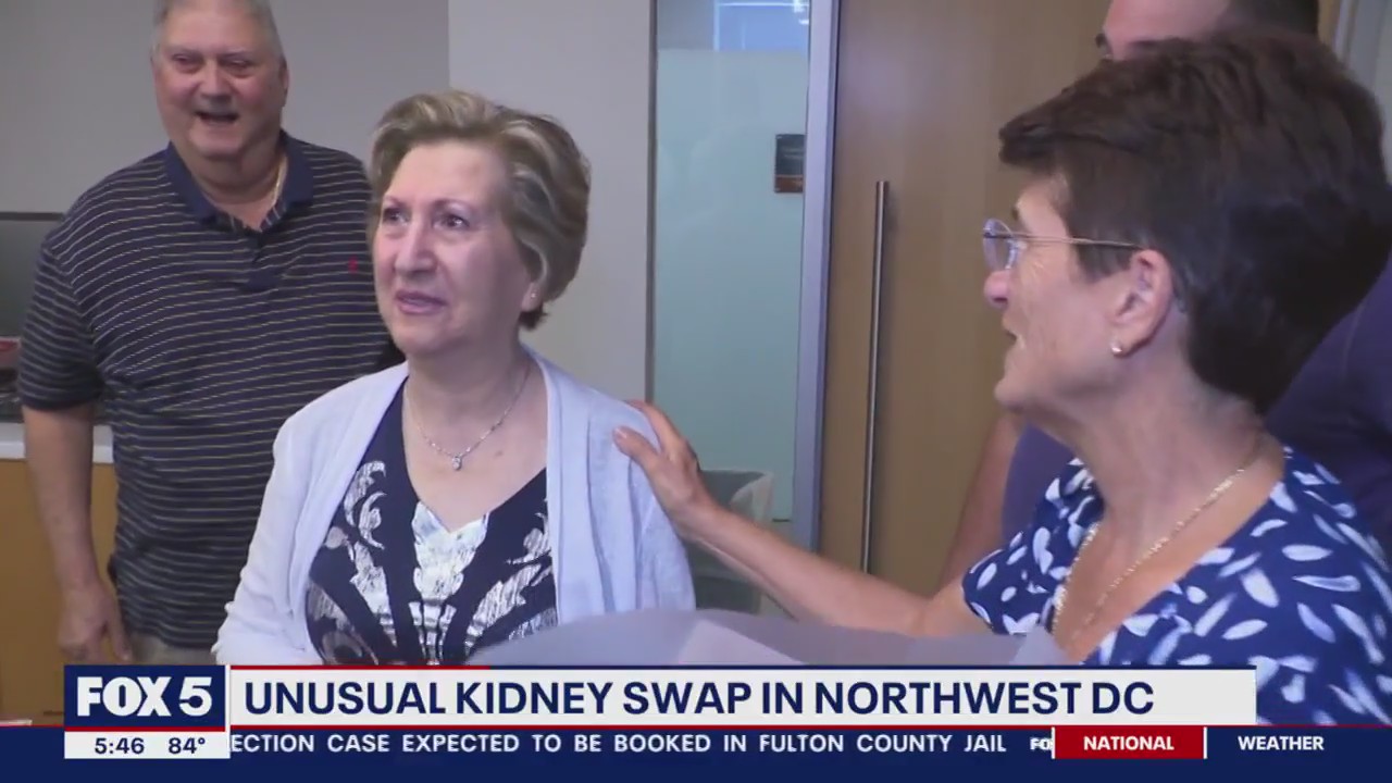 Unique kidney swap takes place in Northwest D.C. for two transplants