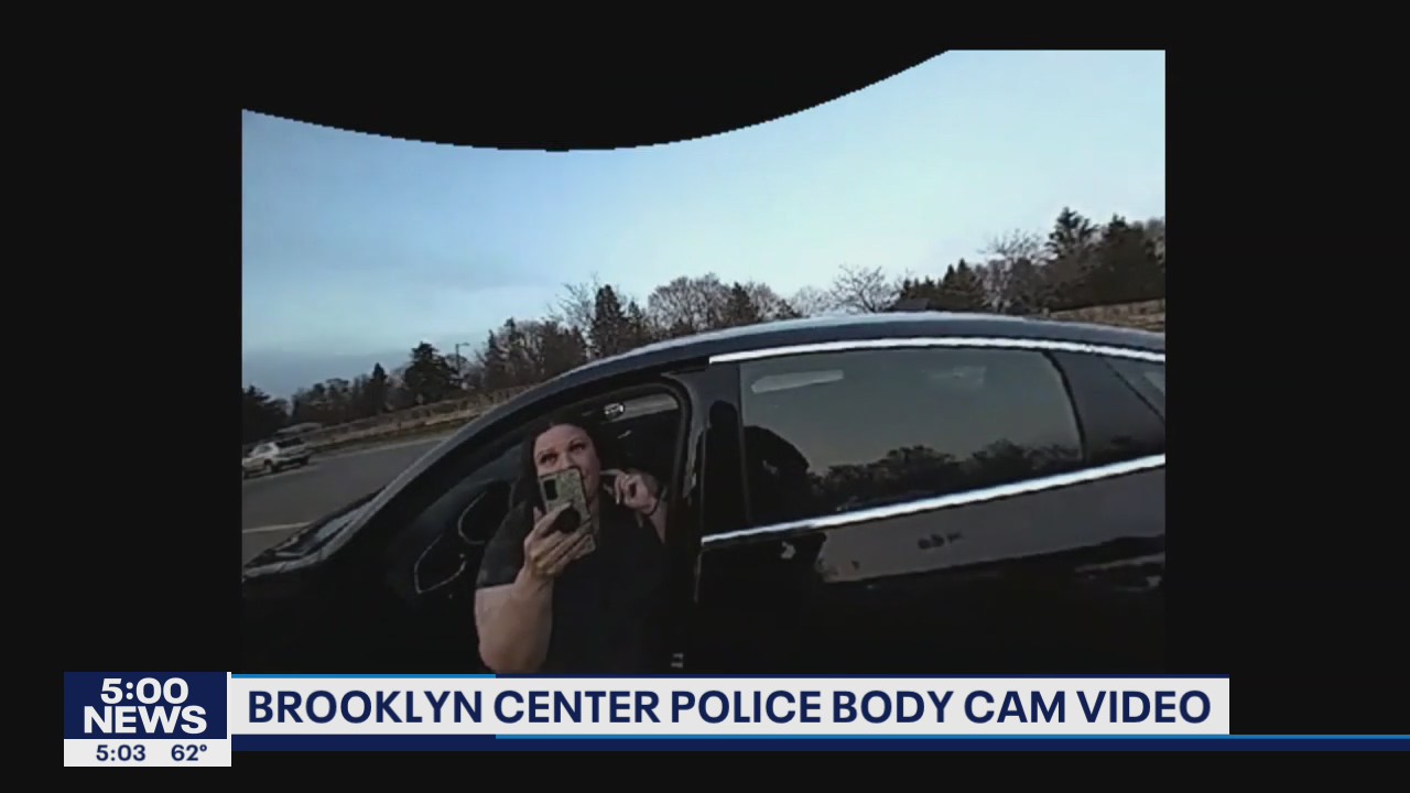 Video: Brooklyn Center officer grabs phone from Daunte Wright's mother as she records traffic stop