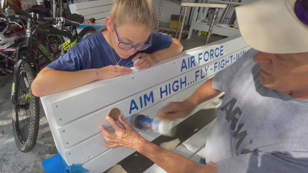 Student honors vets with commemorative benches