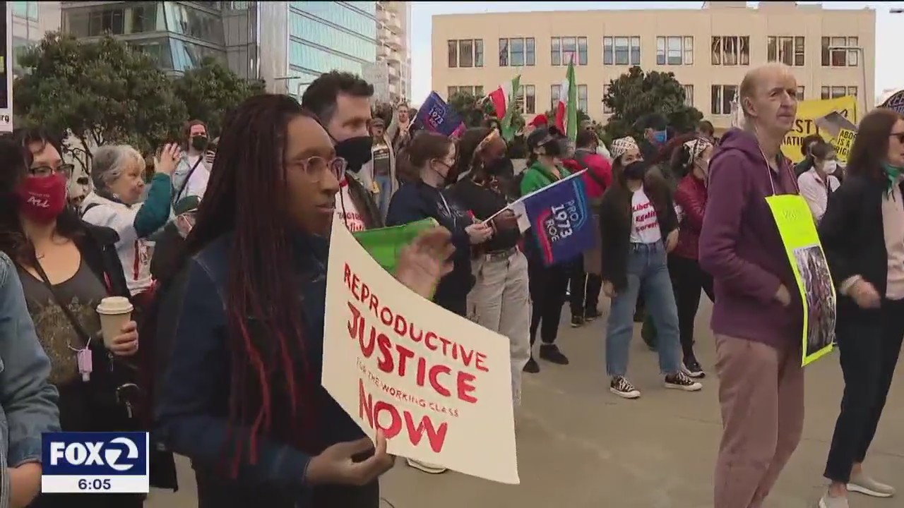 Dueling abortion rights protests held in San Francisco