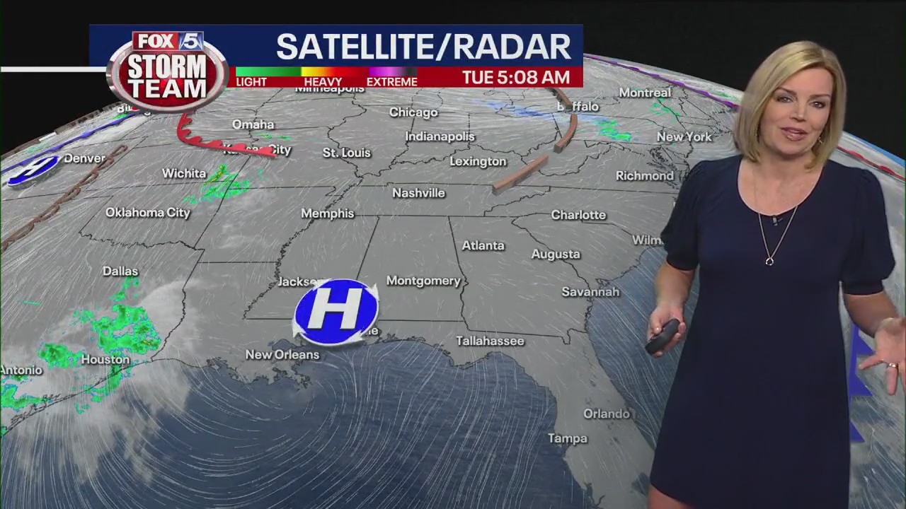 Tuesday morning weather forecast