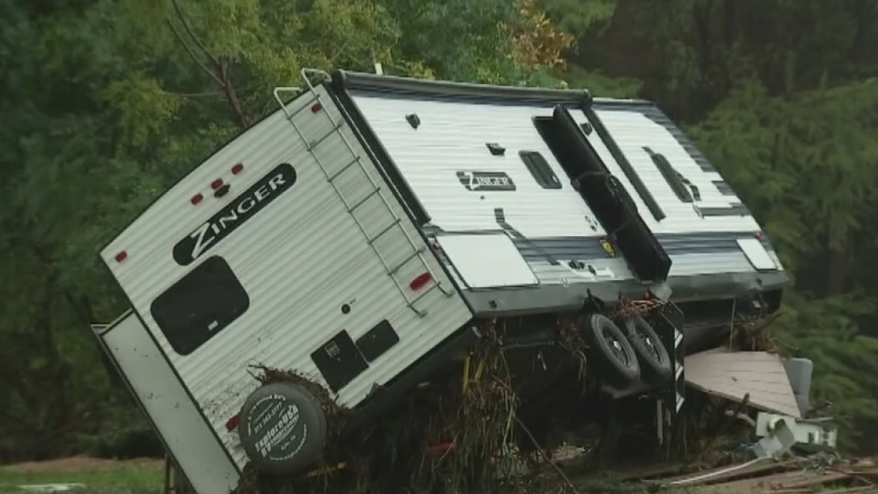 Flooding destroys approximately 30 percent of New Braunfels RV park