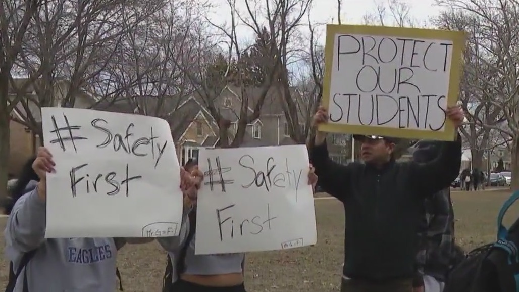 Students at Chicago high school stage walkout amid safety concerns