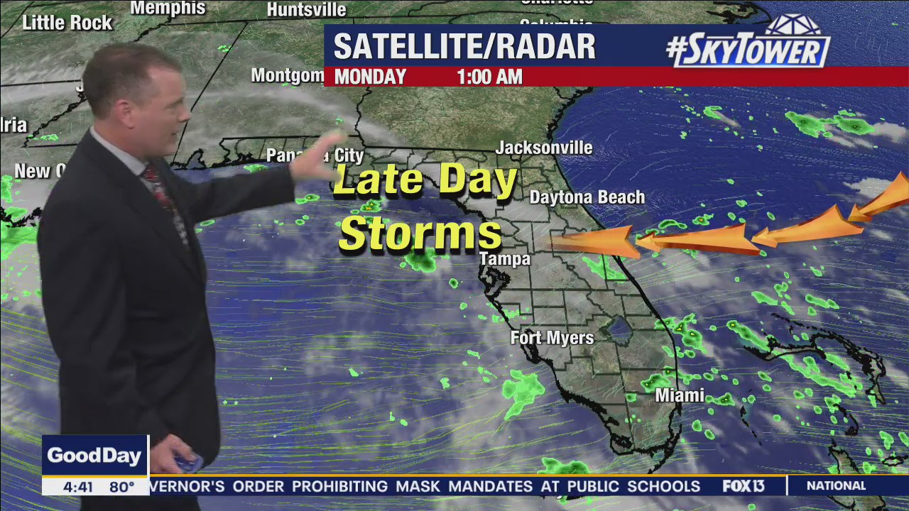 Monday morning forecast