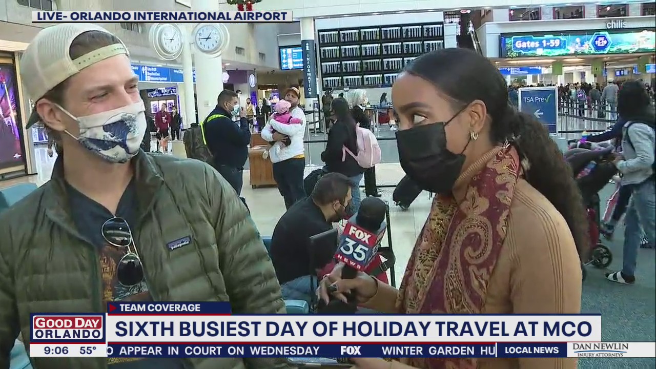 6th busiest day of holiday travel at Orlando airport