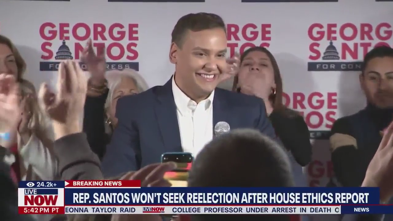 Santos won't seek reelection after ethics report