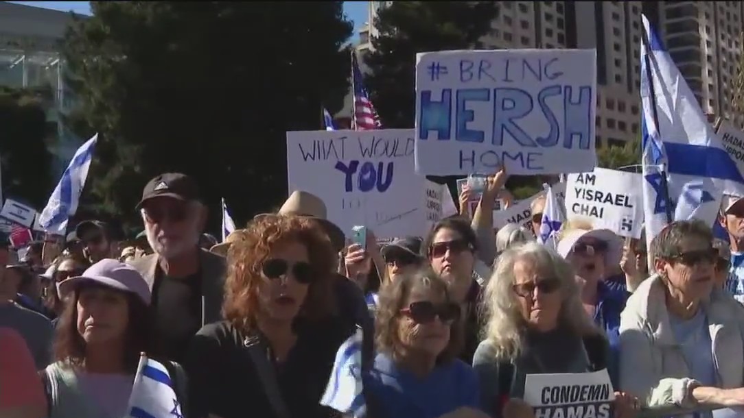 San Francisco pro-Israel rally calls for hostage release