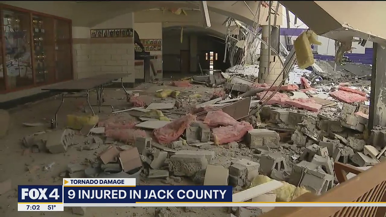 9 injured by tornado in Jack County