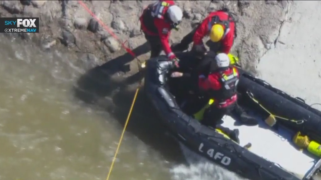 Man rescued from Pacoima wash