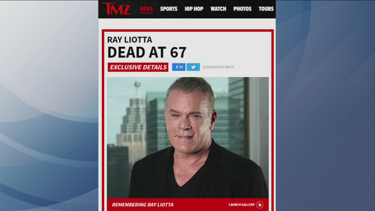 Ray Liotta, star of 'Goodfellas,' dead at 67