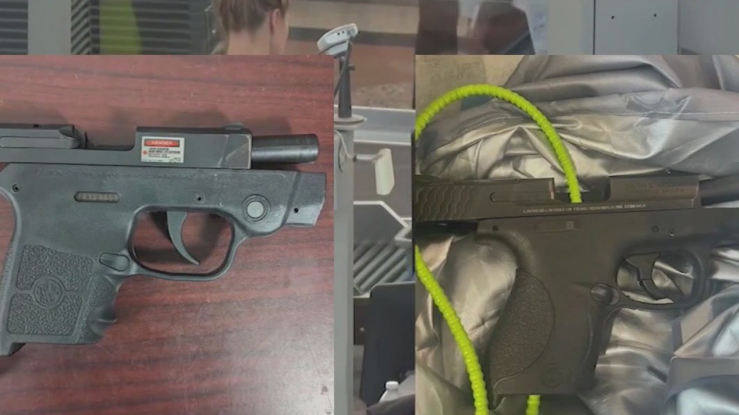 How many firearms has TSA found so far this year?