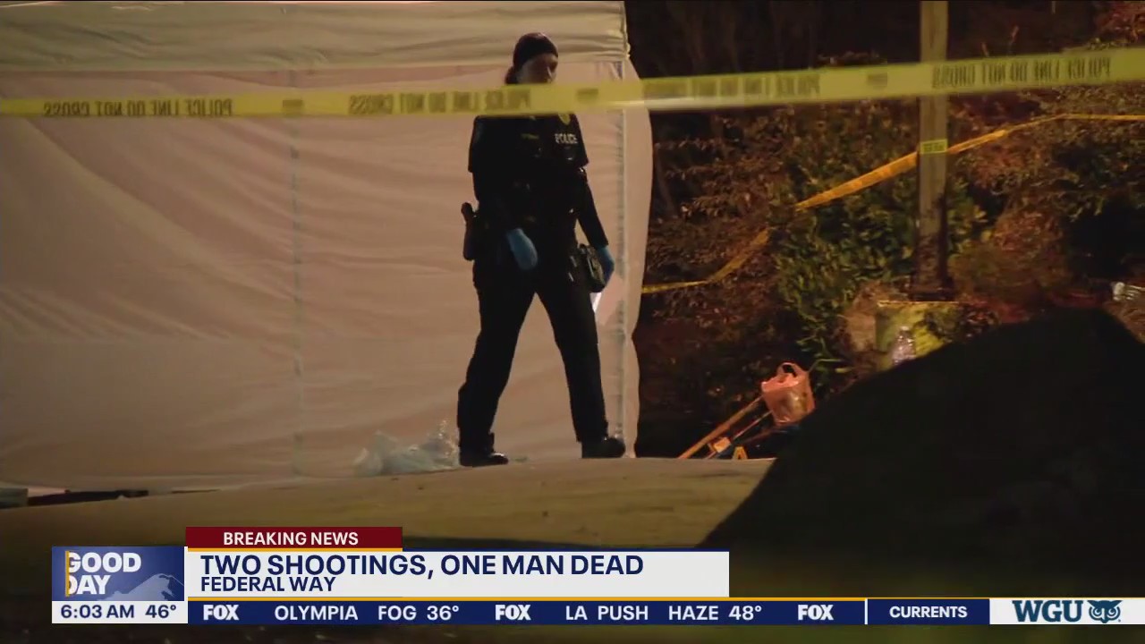 Police investigate 2 shootings in Federal Way, one man dead