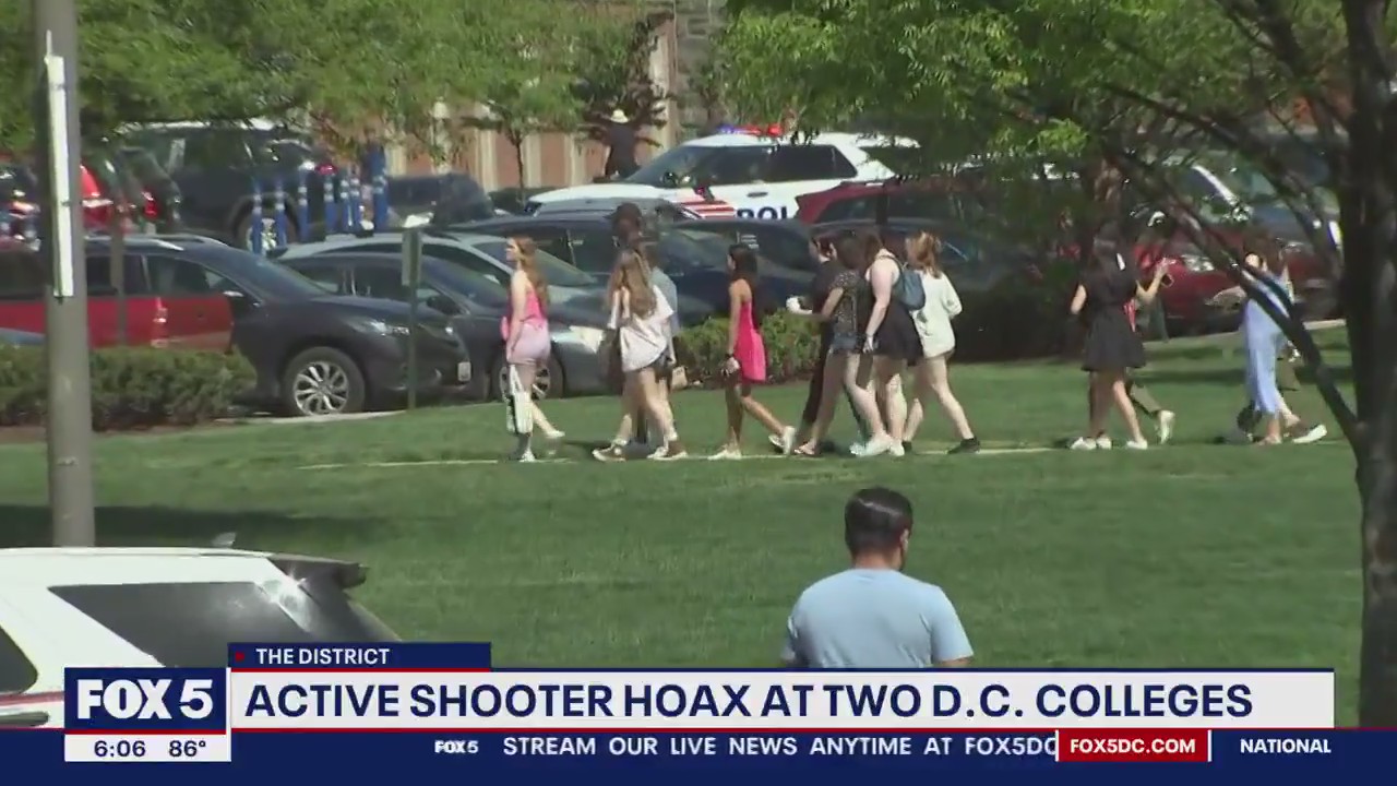 Active shooter hoax prompts shelter-in-place at 2 DC universities