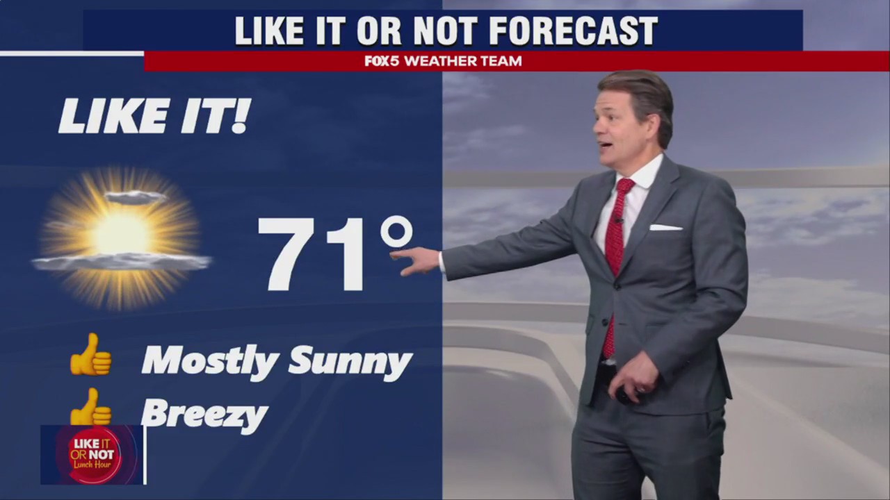FOX 5 Weather forecast for Thursday, May 18