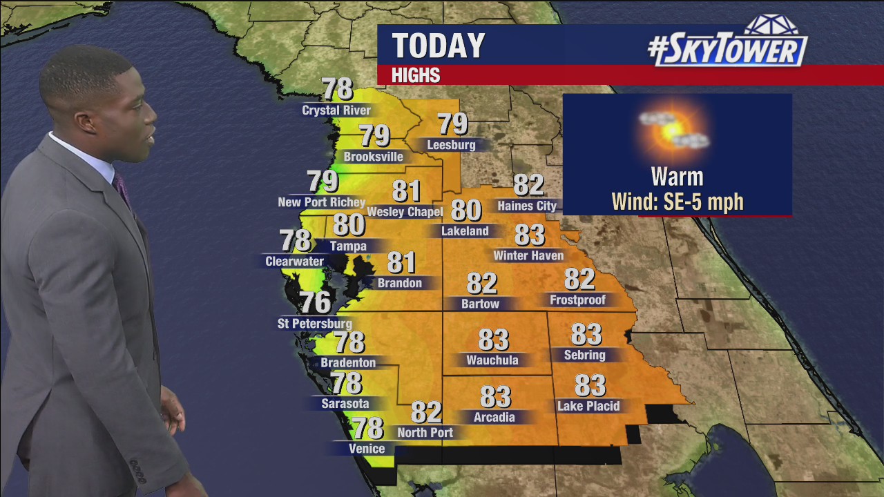 Monday afternoon forecast