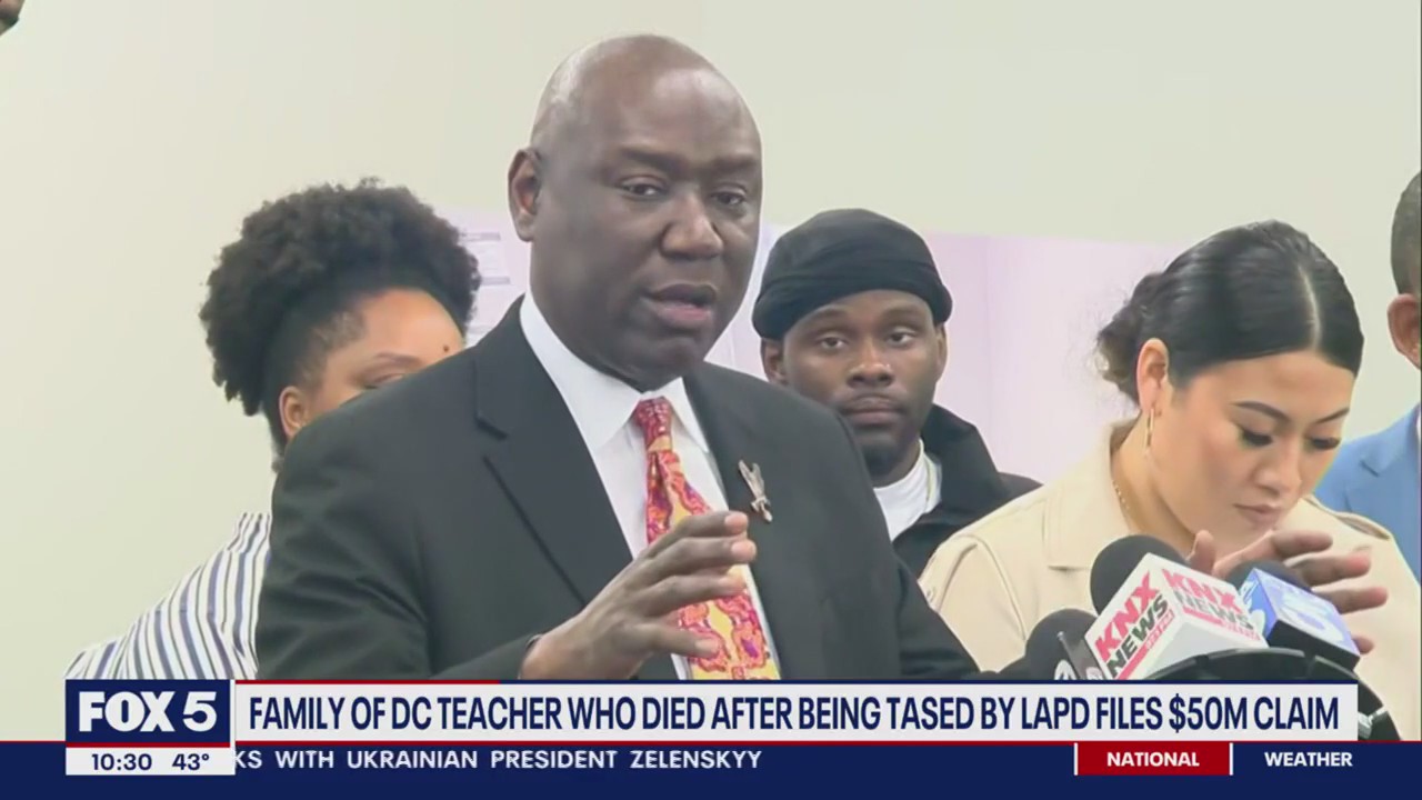 Family of DC teacher who died after being tased by LAPD files $50M claim