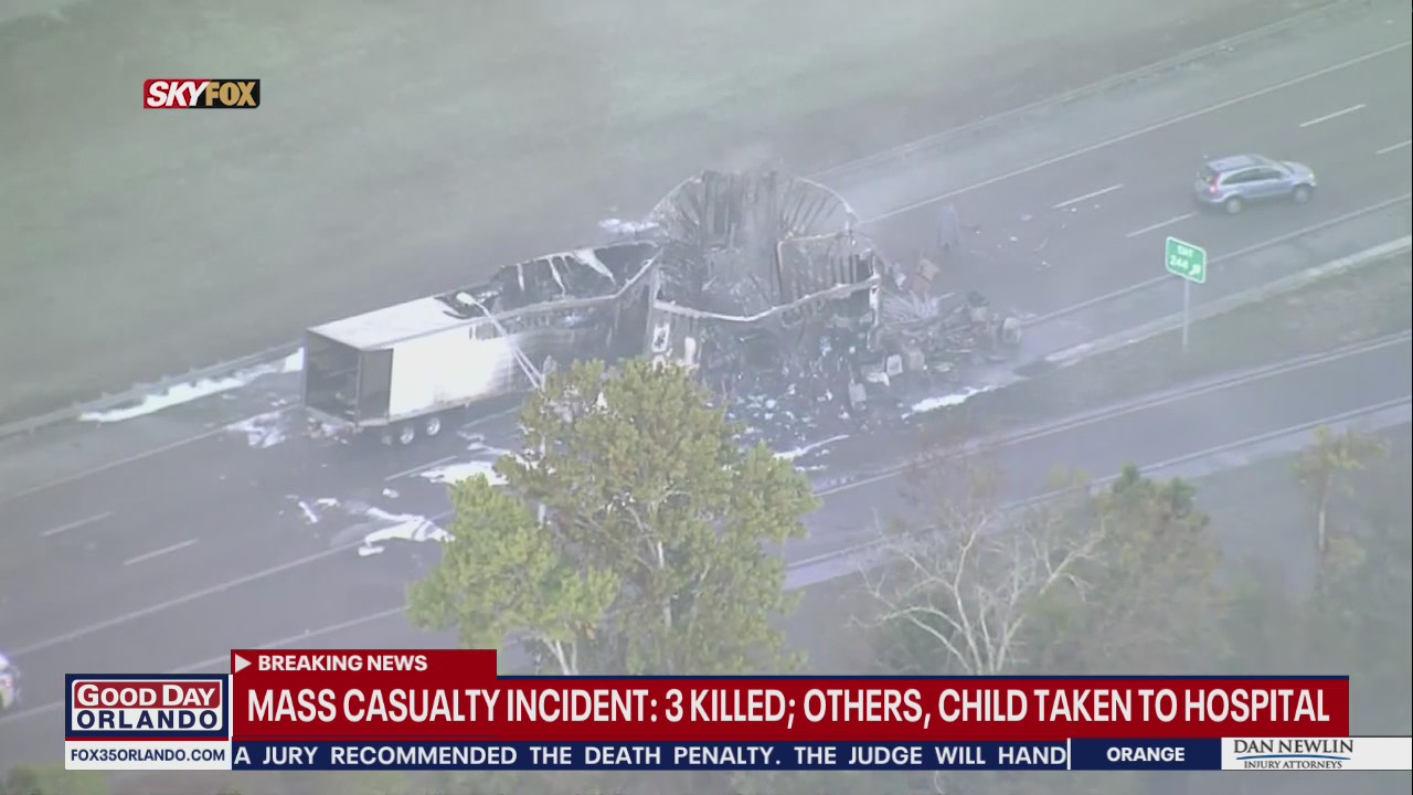 Mass casualty incident: 3 killed, others injured in multiple crashes on I-95