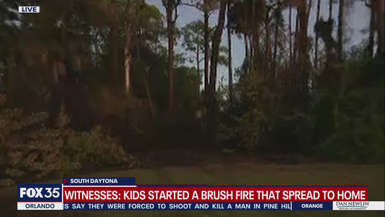 Brush fire in Volusia County possibly started by juveniles, authorities say