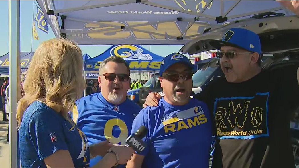 Rams vs 49ers: Fans party on as they wait for big game